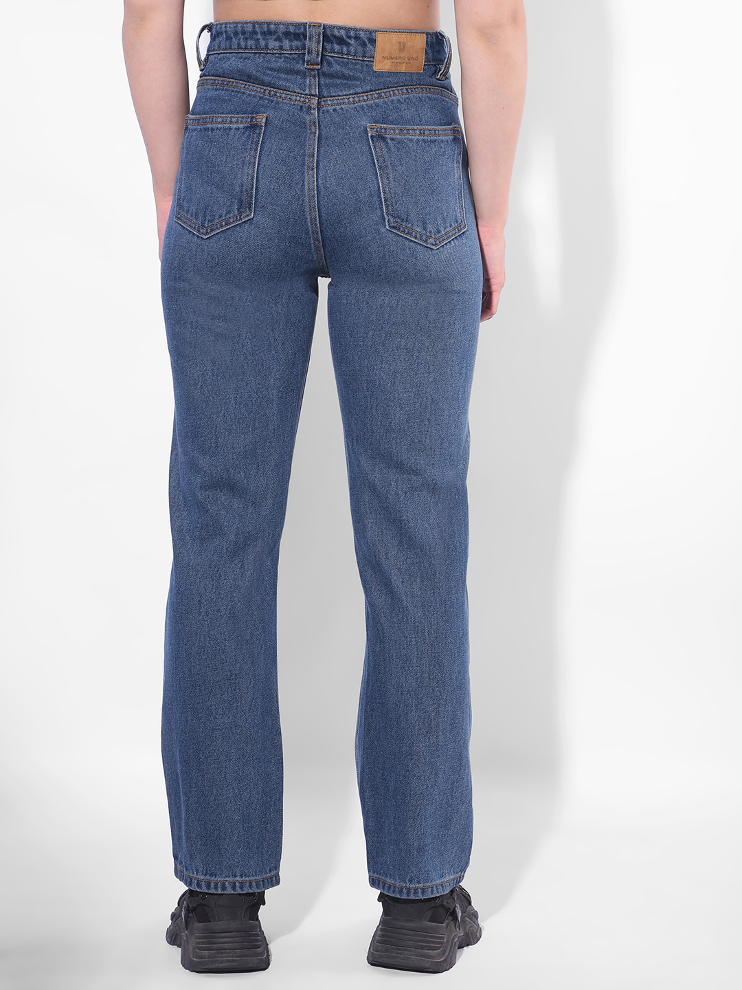 Numero Uno Women Solid Blue Jeans